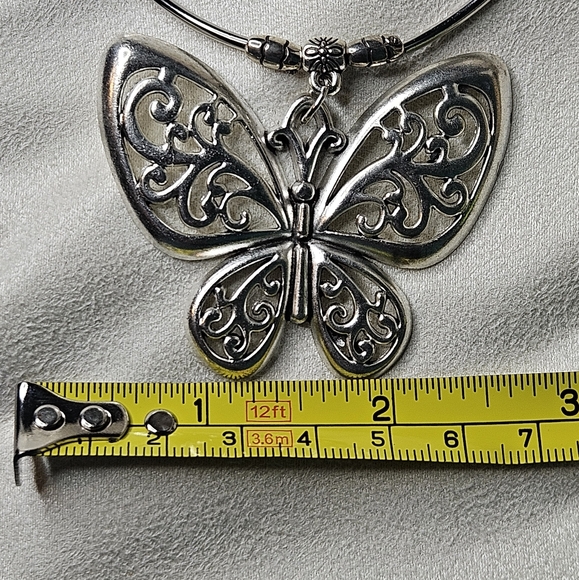 Beautiful Tibetan Bead Butterfly Necklace - Picture 4 of 7